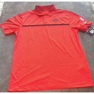 Medium Toronto Raptors Nike NBA Authentics Dri-Fit Polo Red